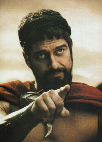 LAMINA V48554: Gerard Butler en pelicula 300