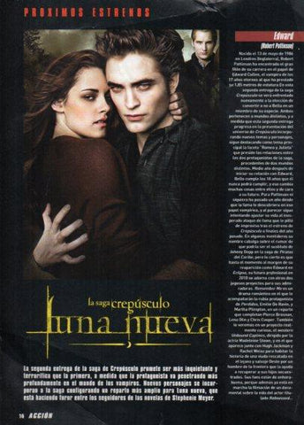 LAMINA V48535: Robert Pattinson y Kristen Stewart en Luna Nueva