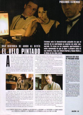 LAMINA V48410: El Velo pintado imágenes de la pelicula