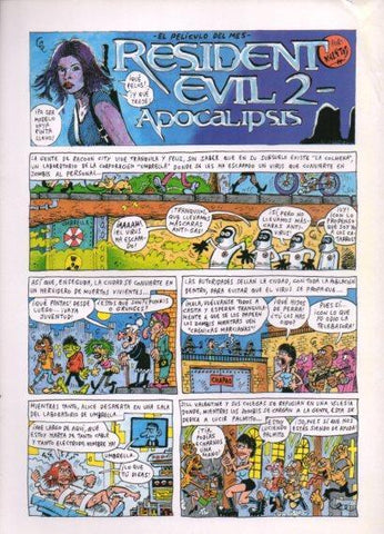LAMINA V48389: Comic Resident Evil 2 Apocalipsis por Kalitos