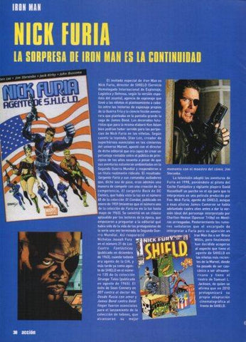 LAMINA V48403: Iron Man es Nick Furia