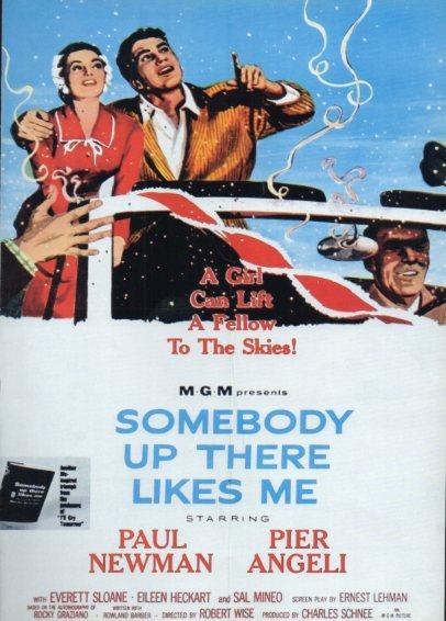 LAMINA V48456: Somebody up there likes me portada de la pelicula