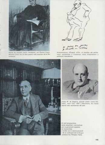 LAMINA V48871: Jacint Verdaguer per R. Casas Eugeni d'Ors, Josep M. Segarra i Pompeu Fabra