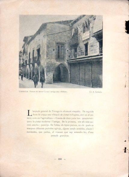 LAMINA V48834: Porxos i casa Sobies a Tarrega