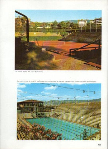 LAMINA V48847: Pistes tenis Barcelona i piscina, Barcelona