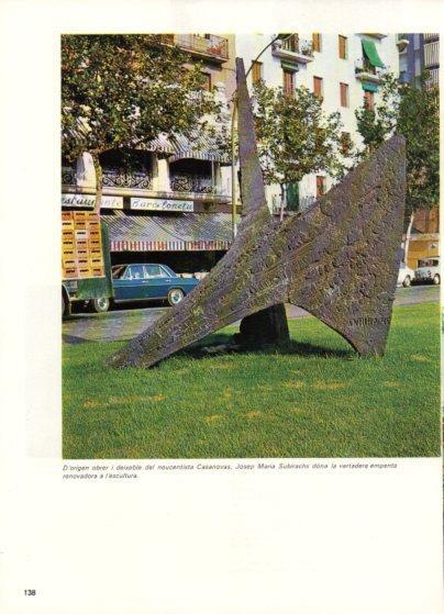 LAMINA V48905: Escultura de Josep Maria Subirats a Barcelona