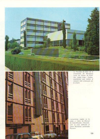 LAMINA V48908: Facultat de Dret  i edifici carrer Muntaner cantonada Porvenir a Barcelona