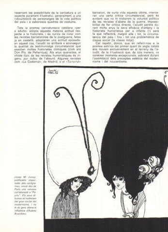 LAMINA V48878: Dibuix de Josep M. Junoy a revista Papitu