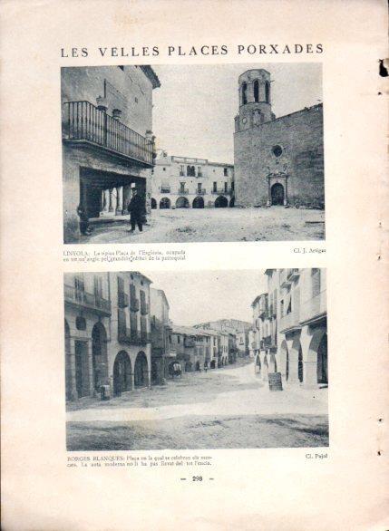 LAMINA V48828: Plaça de l'Esglesia de Linyola i Plaça de Borges Blanques