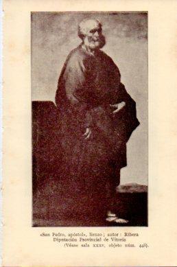 LAMINA V48765: San Pedro apostol por Ribera