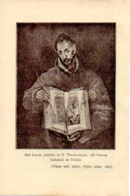 LAMINA V48769: San Lucas por el Greco