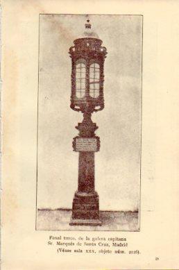 LAMINA V48771: Fanal turco de la galera capitana Sr. Marques de Santa Cruz