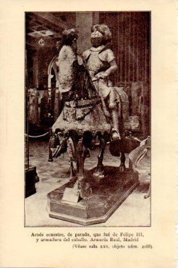 LAMINA V48774: Arnes ecuestre de parada de Felipe III y armadura de caballo