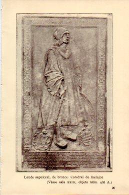 LAMINA V48775: Laude sepulcral, Catedral de Badajoz