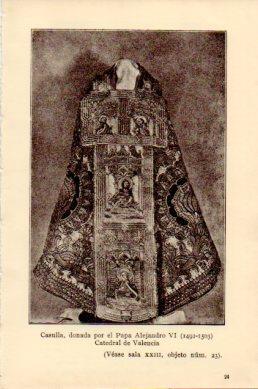 LAMINA V48777: Casulla donada por el Papa Alejandro VI, Catedral de Valencia