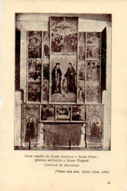 LAMINA V48741: Retablo de Santa Catalina y Santa Clara por Jaime Huguet