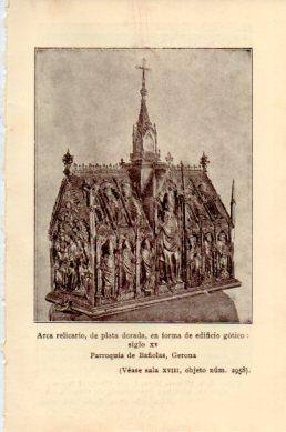LAMINA V48742: Arca relicario siglo XV Parroquia de Bañolas