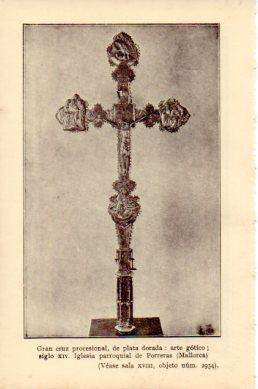 LAMINA V48743: Cruz procesional siglo XIV Iglesia de Porreras, Mallorca