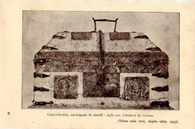 LAMINA V48745: Caja relicario siglo XIV, Catedral de Gerona