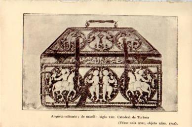 LAMINA V48746: Arqueta relicario siglo XIII, Catedral de Tortosa