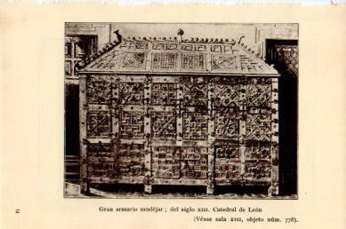 LAMINA V48747: Armario mudejar siglo XIII, Catedral de Leon