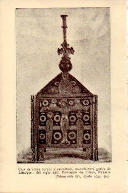 LAMINA V48750: Caja gotica de Limoges siglo XIII, Parroquia de Fitero Navarra