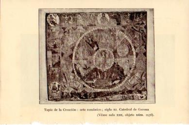 LAMINA V48751: Tapiz de la Creacion siglo XI, Catedral de Gerona