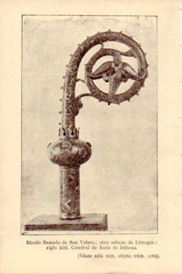 LAMINA V48752: Baculo llamado San Valero de Limoges, Catedral de Roda de Isabena