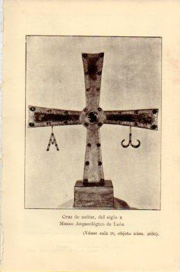LAMINA V48758: Cruz de azofar siglo X, Museo Arqueologico de Leon