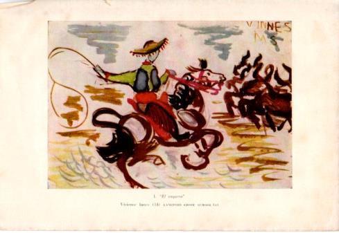 LAMINA V48814: El vaquero por Vivienne Innes Langford Grove School