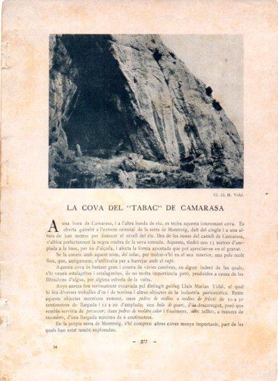 LAMINA V48818: La Cova del Tabac de Camarasa