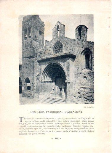 LAMINA V48821: Esglesia d'Agramunt