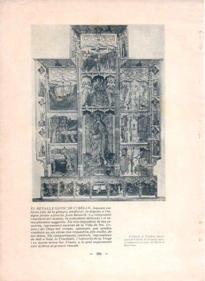 LAMINA V48822: Retaule gotic de Cubells
