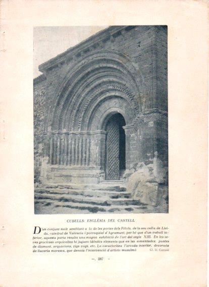 LAMINA V48823: Esglesia del Castell, Cubells