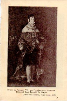 LAMINA V48787: Retrato de Fernando VII por Goya