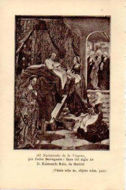 LAMINA V48788: El Nacimiento de la Virgen por Pedro Berruguete