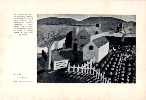 LAMINA V48799: La granja por Bath School of Art
