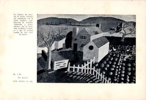 LAMINA V48799: La granja por Bath School of Art