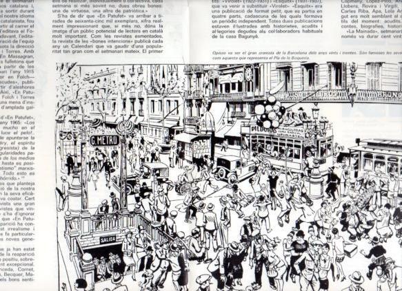 LAMINA V48919: Pla de la Boqueria caricatura per Opisso