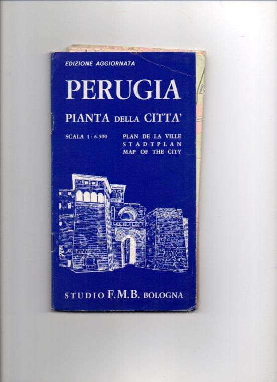 V48313: Mapa de Perugia escala 1 : 6.500 Palacios y Monumentos historicos