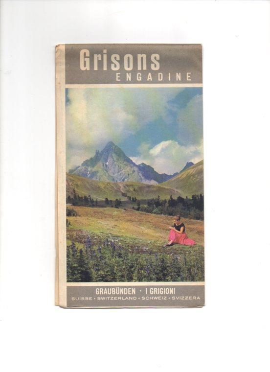 V48317: Mapa de la region de  Grisons, Suiza