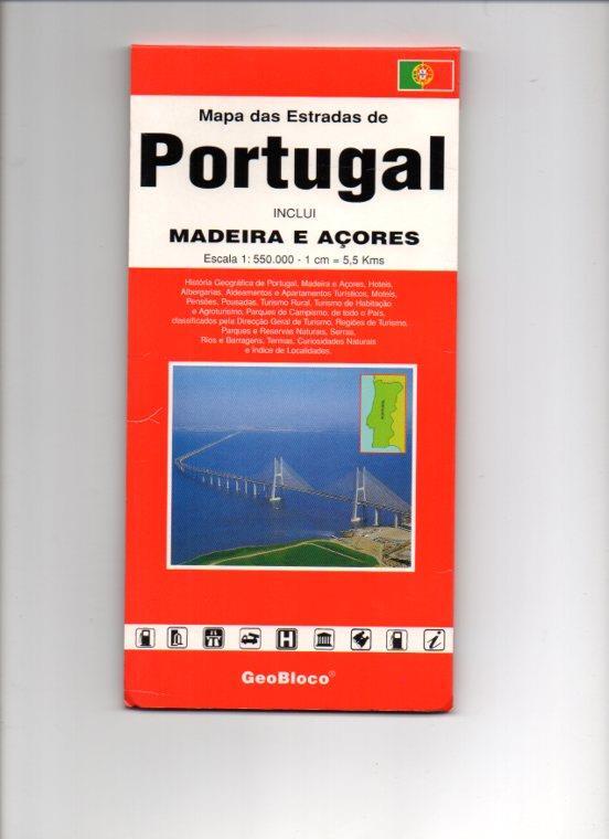 V48320: Mapa de Carreteras de Portugal, Madeira y Azores. Escala 1:550000