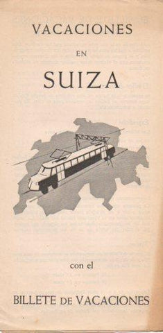 V48295: Folleto Billete de Vacaciones en Suiza