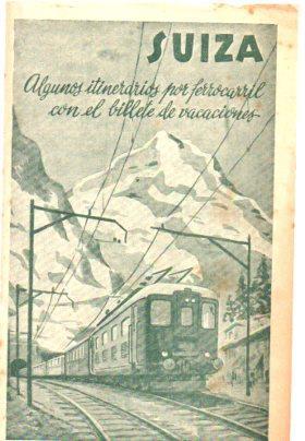 V48276: Folleto para viajes por Suiza en ferrocarril