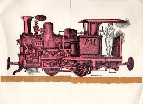 V48286: Felicitacion Navidad 1965 Pañerias Manchester. Ilustracion de Rovira Brull