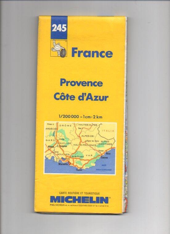 V48323: Mapa Provence Cote d'Azur. Formato 1/200000