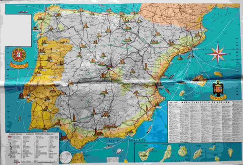 V48326: Mapa turistico de España 