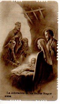 V48186: Estampa La Adoracion de los Reyes Magos