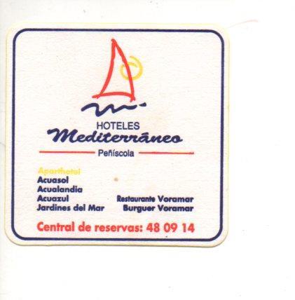 V48184: Posavasos Hoteles Mediterraneo Peñiscola