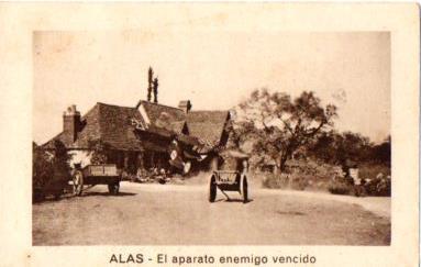 V48205: Cromo El aparato enemigo vencido. Colección Alas num 8 de 21